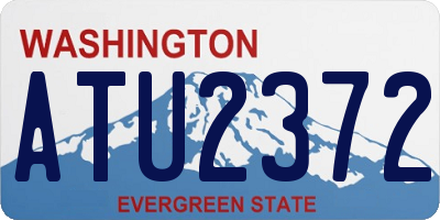 WA license plate ATU2372