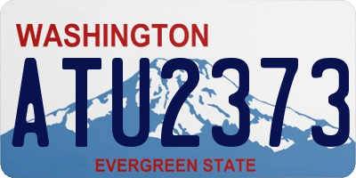 WA license plate ATU2373