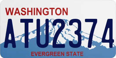 WA license plate ATU2374