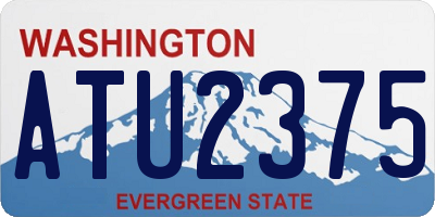 WA license plate ATU2375