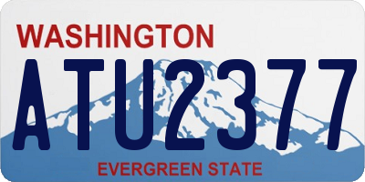 WA license plate ATU2377