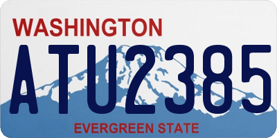 WA license plate ATU2385