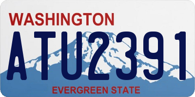 WA license plate ATU2391