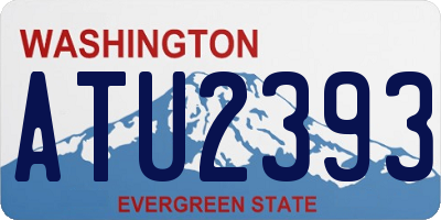WA license plate ATU2393