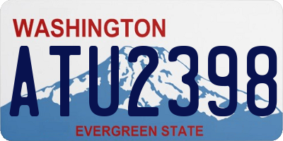 WA license plate ATU2398