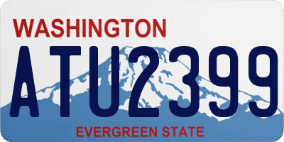 WA license plate ATU2399