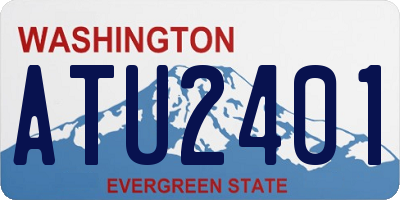 WA license plate ATU2401