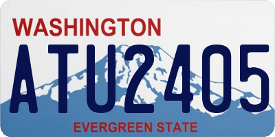 WA license plate ATU2405