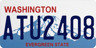 WA license plate ATU2408