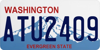 WA license plate ATU2409