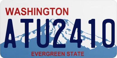 WA license plate ATU2410