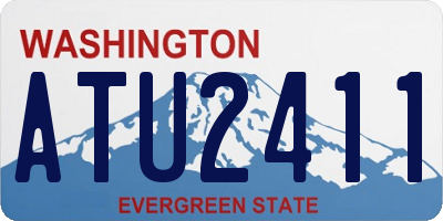 WA license plate ATU2411