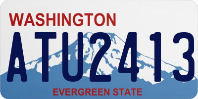 WA license plate ATU2413