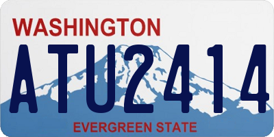 WA license plate ATU2414