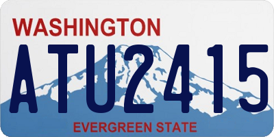 WA license plate ATU2415
