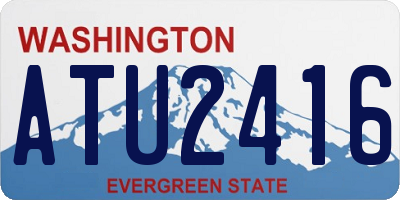 WA license plate ATU2416