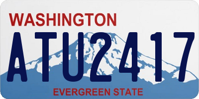 WA license plate ATU2417