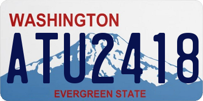 WA license plate ATU2418