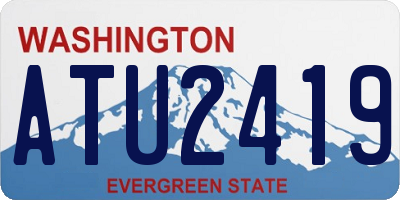 WA license plate ATU2419