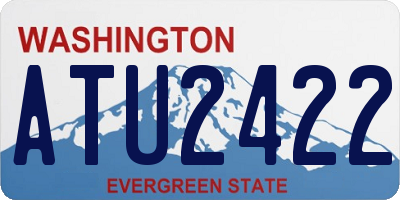 WA license plate ATU2422