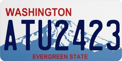 WA license plate ATU2423