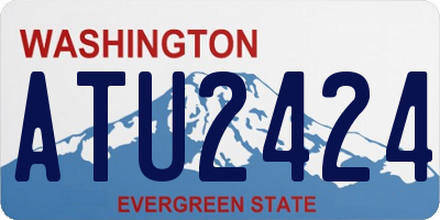 WA license plate ATU2424