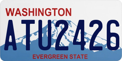 WA license plate ATU2426