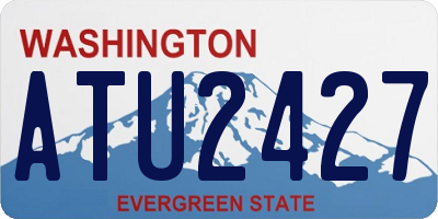 WA license plate ATU2427