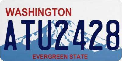 WA license plate ATU2428