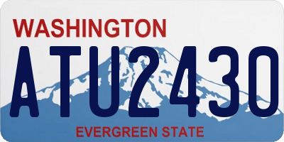 WA license plate ATU2430