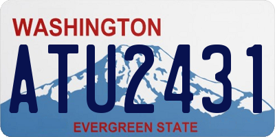 WA license plate ATU2431