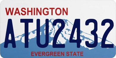 WA license plate ATU2432