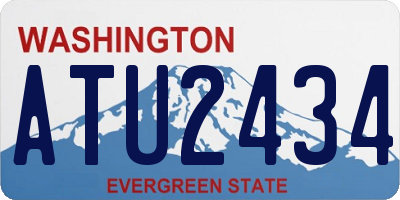 WA license plate ATU2434