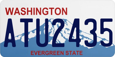 WA license plate ATU2435