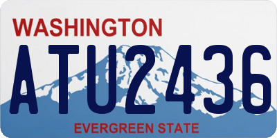 WA license plate ATU2436