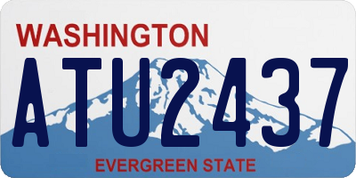 WA license plate ATU2437