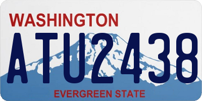 WA license plate ATU2438