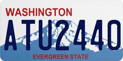WA license plate ATU2440