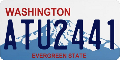 WA license plate ATU2441