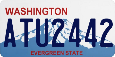 WA license plate ATU2442