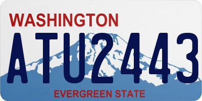 WA license plate ATU2443