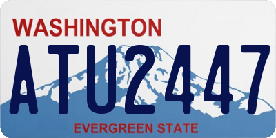 WA license plate ATU2447