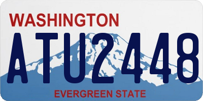 WA license plate ATU2448