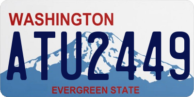WA license plate ATU2449