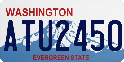 WA license plate ATU2450