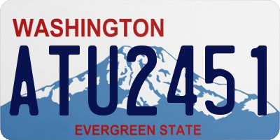 WA license plate ATU2451