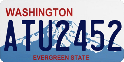 WA license plate ATU2452