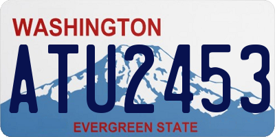 WA license plate ATU2453