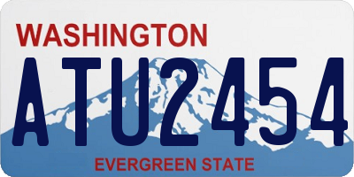 WA license plate ATU2454