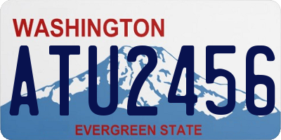 WA license plate ATU2456
